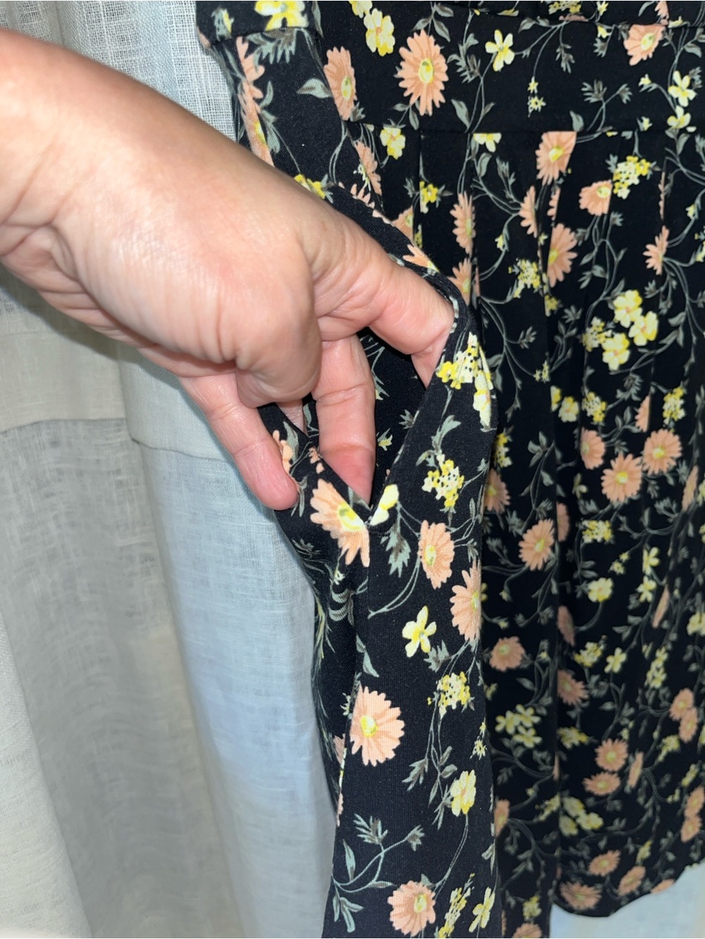 Lands End Cotton Modal Fit & Flare dress - Picture 4 of 6